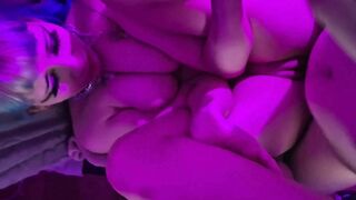 Goth Girl Barley Fits Big Dick in Tight Pussy - RoseLunar