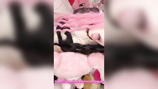 "i'll be your Good Girl Master!" Sweet Kitty Girl Ahegao and Big Booty Wiggle